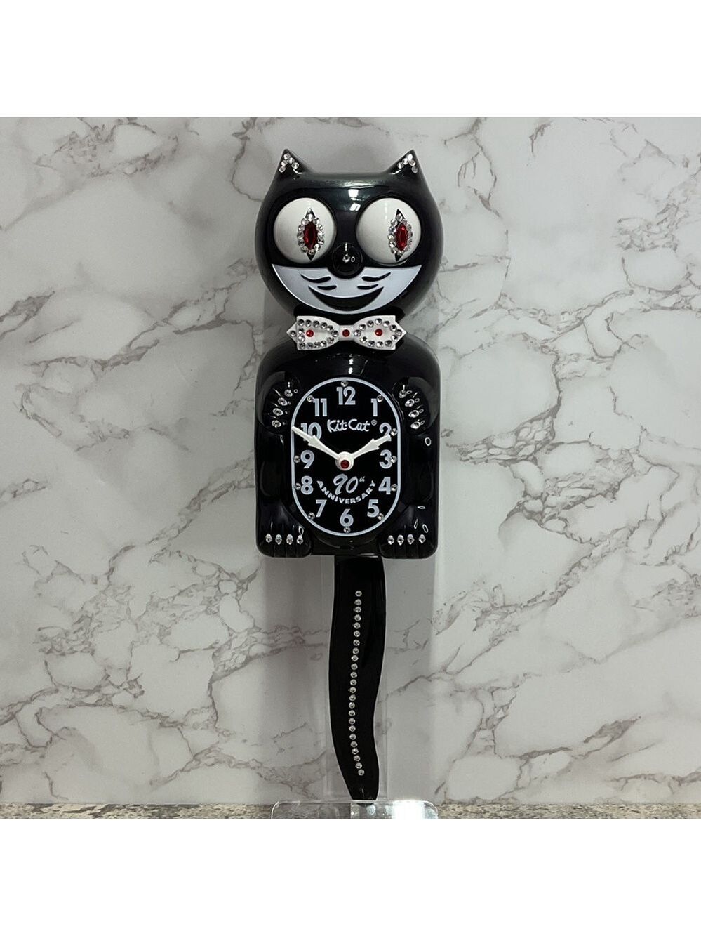 Rare Jeweled 90th Edition Black Kit Cat Klock - Picture 2 of 6